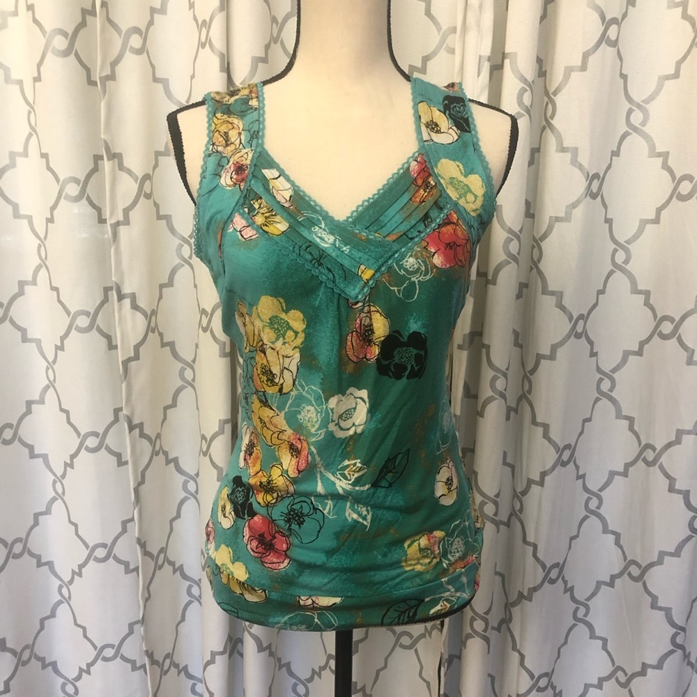 American Rag Turquoise w/flower tank